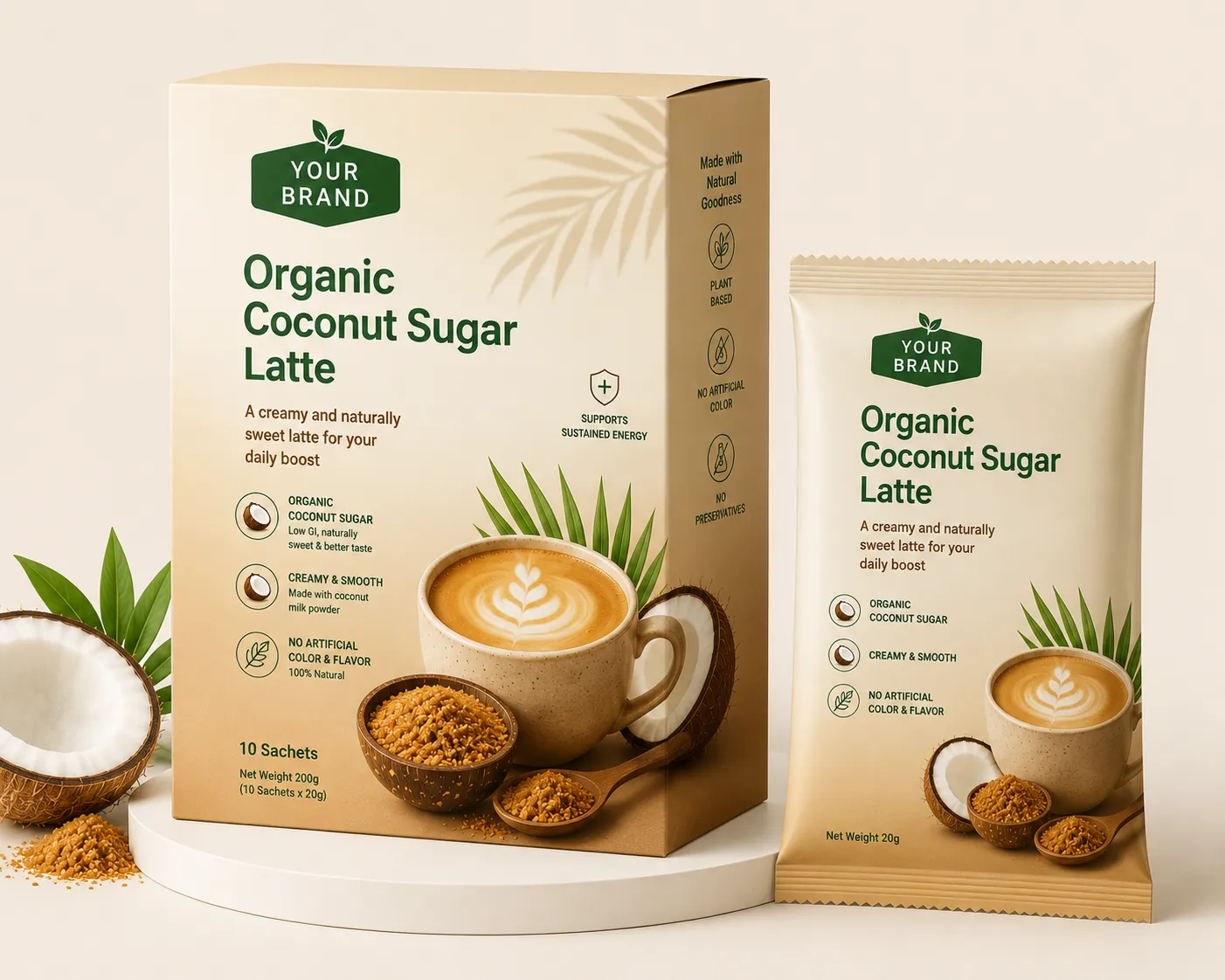 Immunity drink sweetened with organic coconut sugar